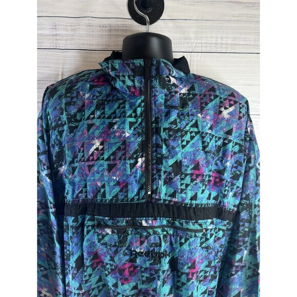 Vintage 90's Reebok Jogging Windbreaker (Light Jacket, Basketball, Gym Wear) - Picture 4 of 13